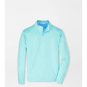 Peter Millar M Crown Sport Perth Piña Skullada Performance 1/4 Zip Pullover